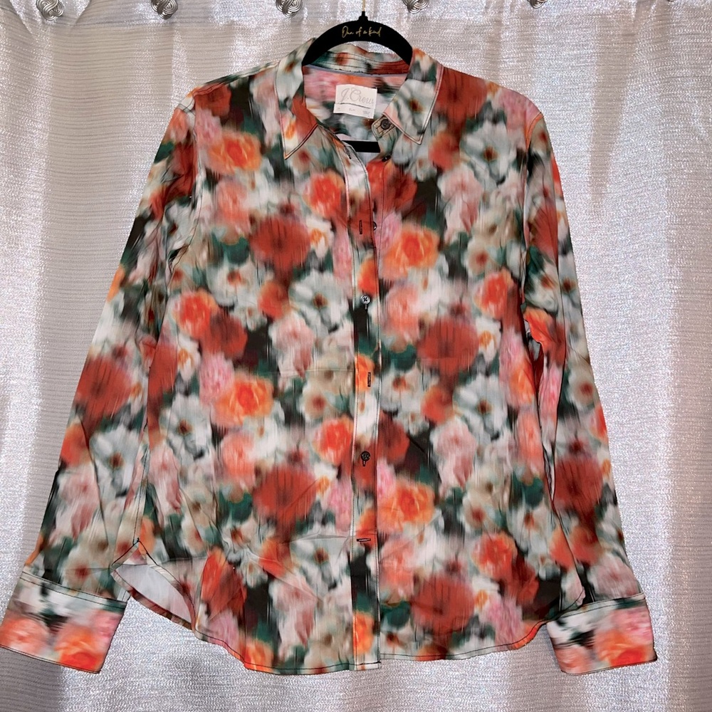 J. Crew Slim Fit Cotton Shirt in Liberty Hazy Days Floral